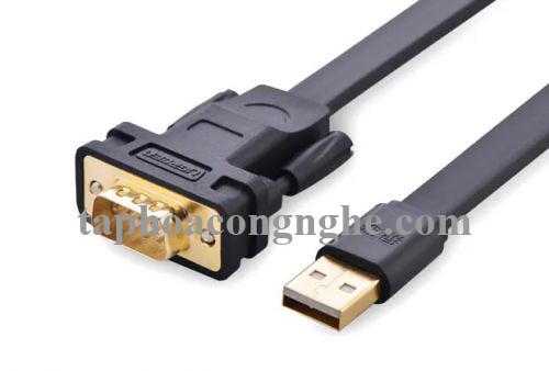 Ugreen 20221 3M Cáp tín hiệu chuyển đổi USB 2.0 sang COM RS232 dáng dẹt cao cấp CR107 30020221